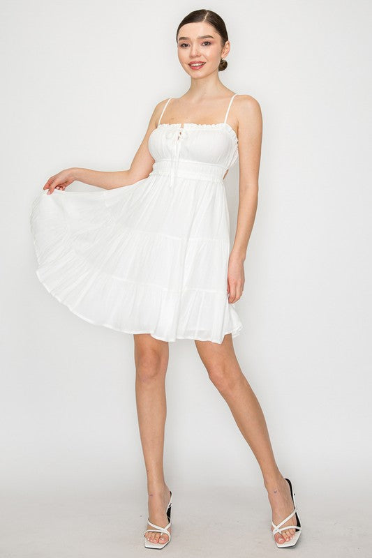 Flowy open back dress