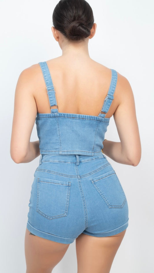 Liza denim set