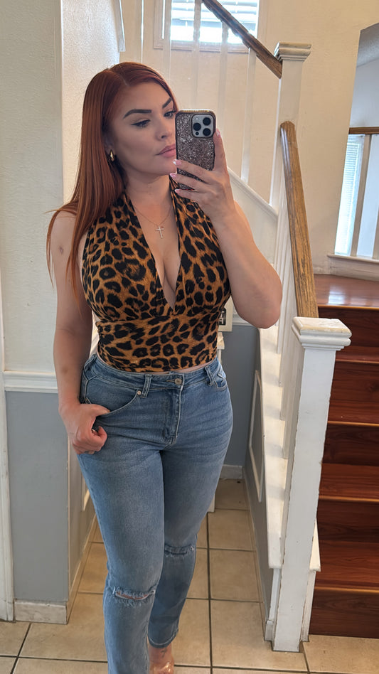 Leopard halter