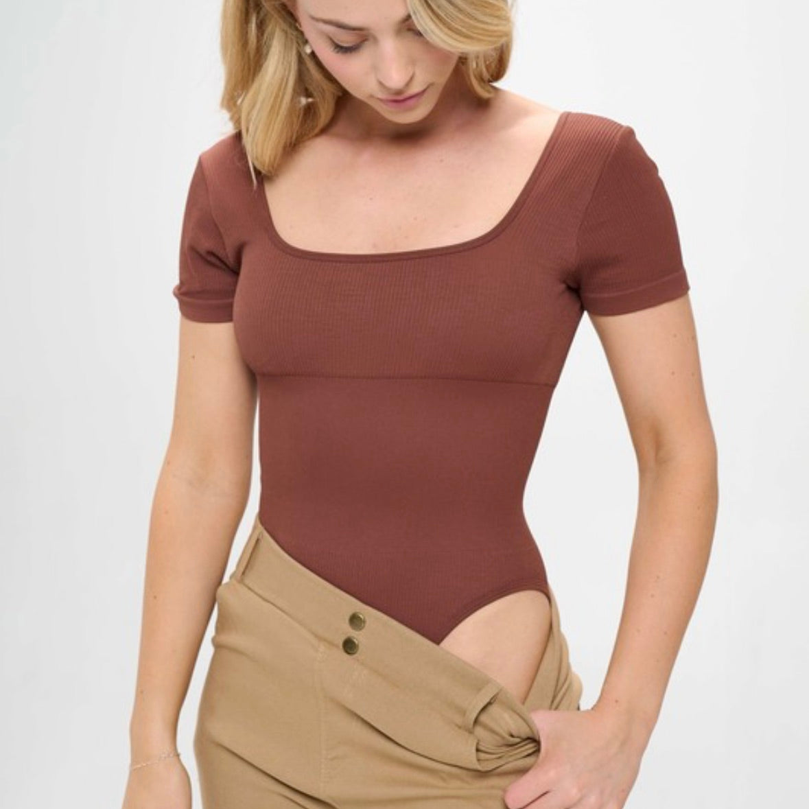 Ribbed Shapewear bodysuit