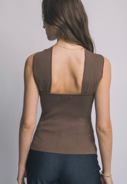 Mocha Knit top