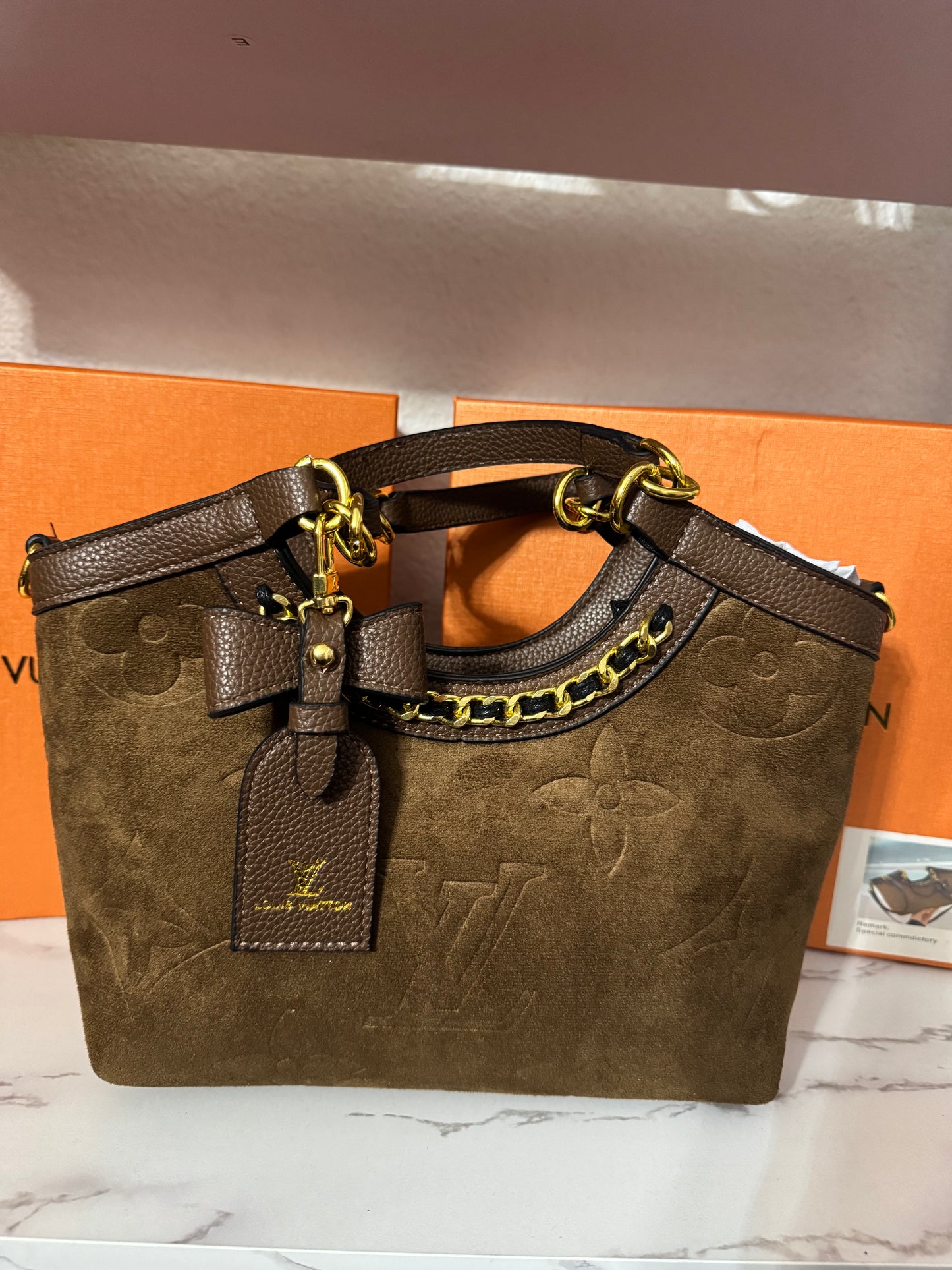 Suade Luxe Purse (Mocha)